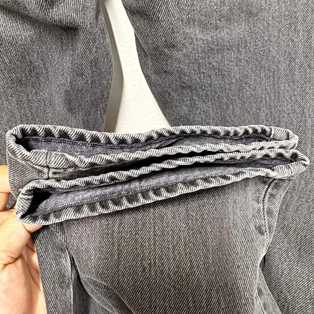 J.Crew Men’s Classic Straight Leg Jeans Gray Black Washed Denim W33 L30